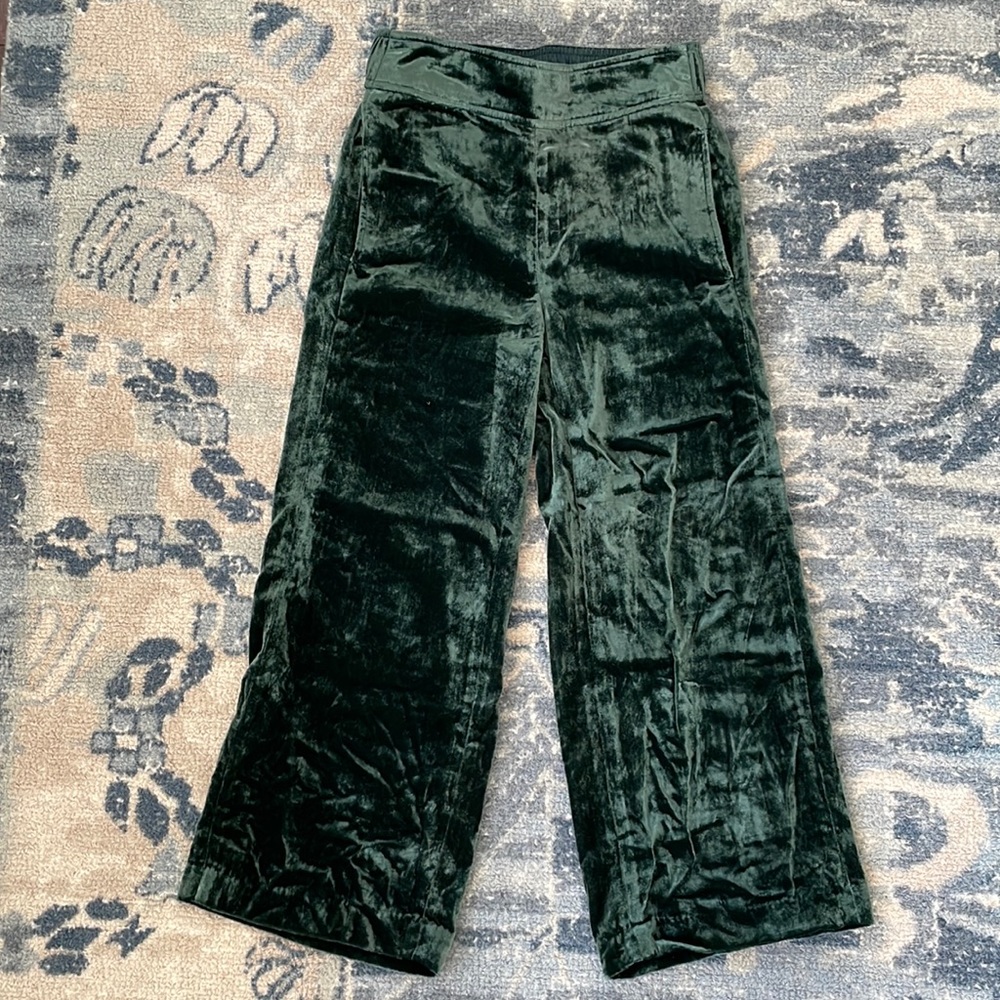 Madewell Velvet Huston Pull-On Crop Pants